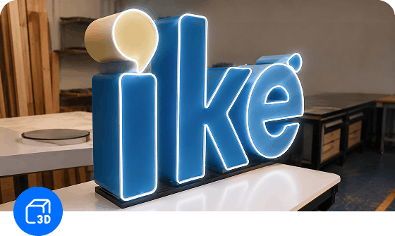 Letras y formas en 3D